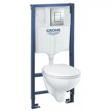 Grohe Комплект унитаз с инсталляцией Solido 5 в 1 Bau Ceramic 39586000 Grohe