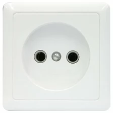 ХИТ Розетка наружная без заземления 250В 10А белая (RA10-131-B) Schneider Electric