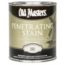 Американская пропитка по дереву для внутренних работ Penetration Stain Old Masters, прозрачная база Natural, 0,946 литра