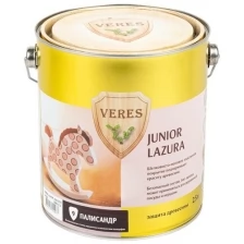 Декоративная пропитка для дерева Veres Junior Lazura №19, матовая, 0,25 л, дуб