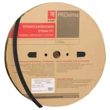 EKF Трубка термоусадочная ТУТ нг 20/10 черн. (уп.100м) EKF tut-20-b