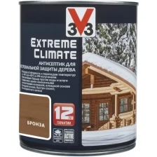 Антисептик акриловый V33 EXTREME CLIMATE 117423, для дерева, полуглянец, скандинавская сосна, 0,9л