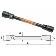 Ключ баллонный 30х32 х 360мм АвтоDело черн.лак 30032