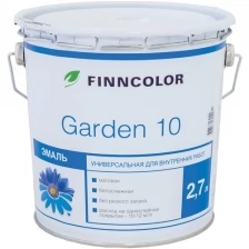 Эмаль алкидная универсальная Garden 10 (Гарден 10) TIKKURILA 0,9 л белая (база А)