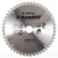 Диск пильный по дереву 250х32/30х48, CSB WD, 205-120, Hammer Flex