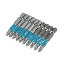 Биты Remocolor, сталь S2, 1/4" Е, PH2 х 50 мм, намагниченные, 10 шт.