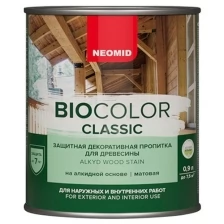 Пропитка защитная для древесины Neomid Bio Color Classic полуматовая (0,9кг) дуб