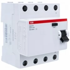 Выключатель диф. тока ABB 4п 25А 30мА тип AC Basic M BMF41425 ABB 2CSF604041R1250