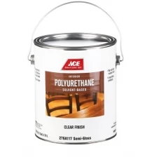 Лак для внутренних и наружных работ POLYURETHANE Clear Finish, 3,78 литра, блеск полуглянцевый