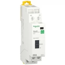 Контактор модульный 1P+N 20A 2НО 230/250В АС 50ГЦ Resi9 Schneider Electric