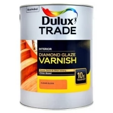 Лак паркетный DULUX Diamond Glaze, на водной основе, глянцевый 2,5 л.