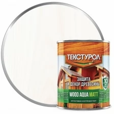 Средство деревозащитное Текстурол Wood Aqua Matt, белый 0,8 л