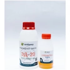 21620 ArtEpoxy Эпоксидная смола ЭД-20 500 гр с отвердителем Пэпа 50 гр 21620 .