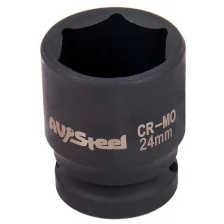 Головка ударная шестигранная (24 мм; 1/2DR) AV Steel AV-720024