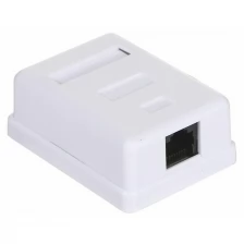 Розетка Geplink RJ45 UTP 1 порт накладная White GL4053